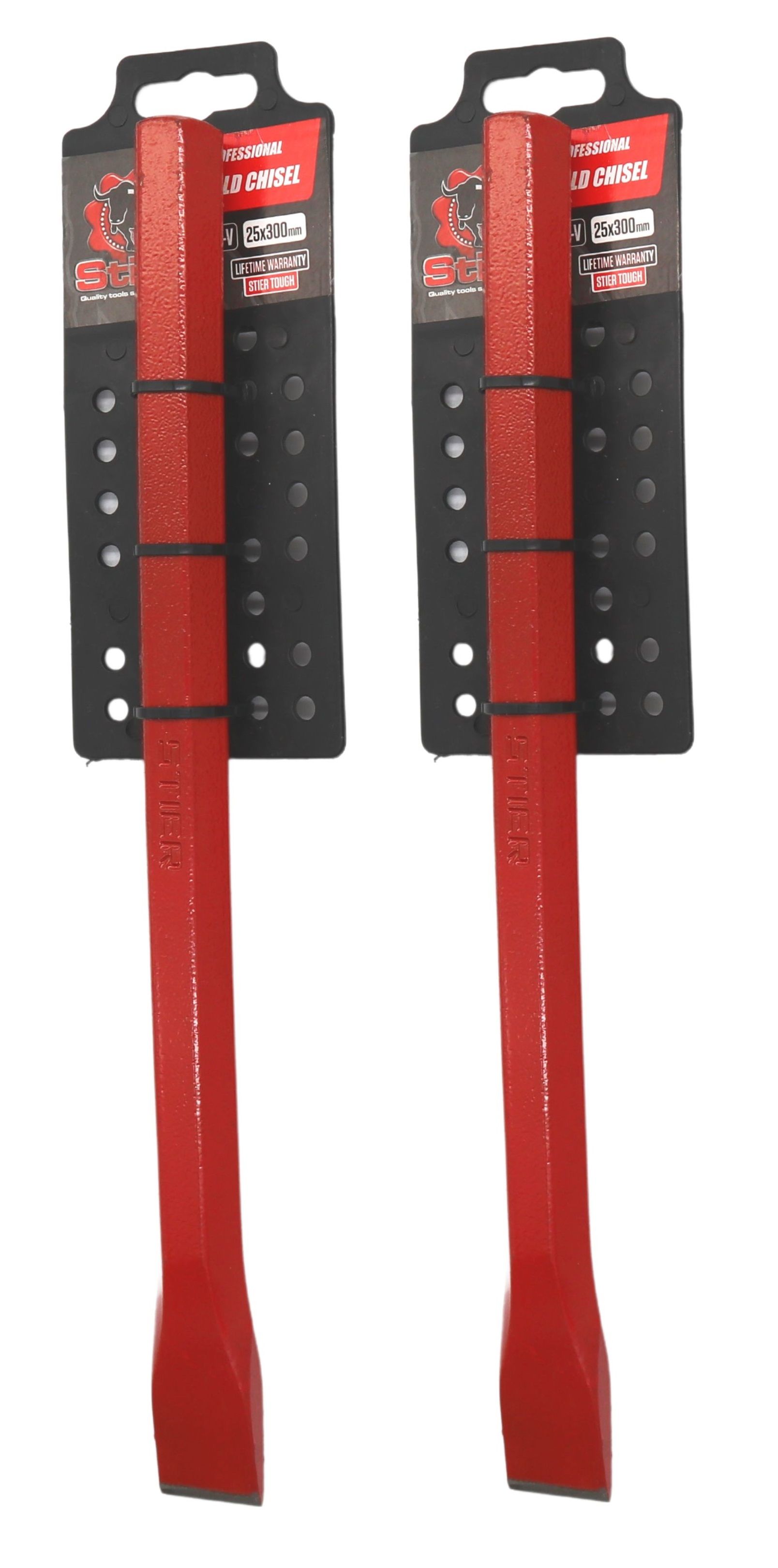 Stier Professional Cold Chisel 25x300mm - 2 Pack