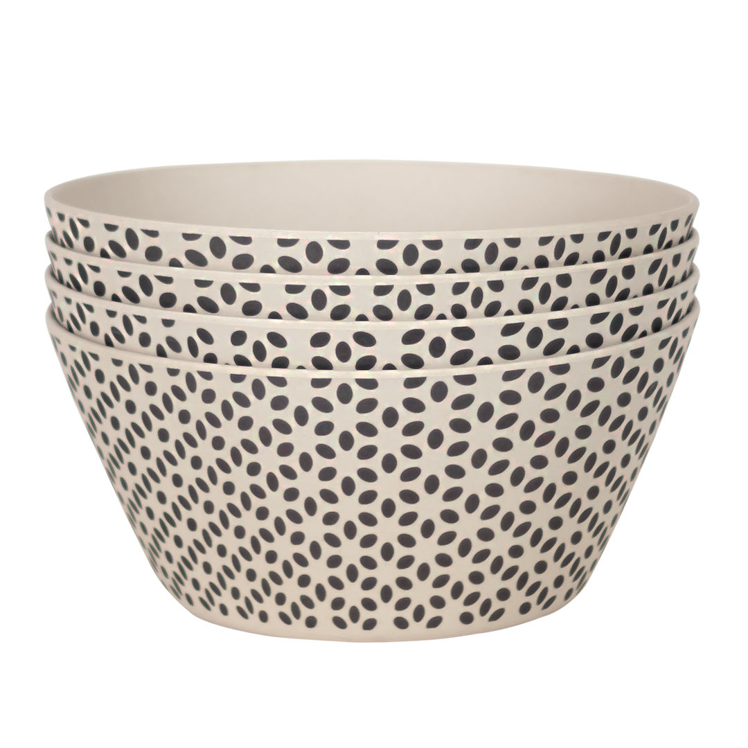 Bamboo Fibre 4pc Bowl Set