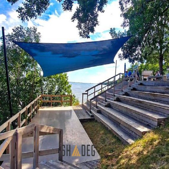 Shade sail blue Shadeg Ultrablock 325GSM 400cm ×300cm Rectangle