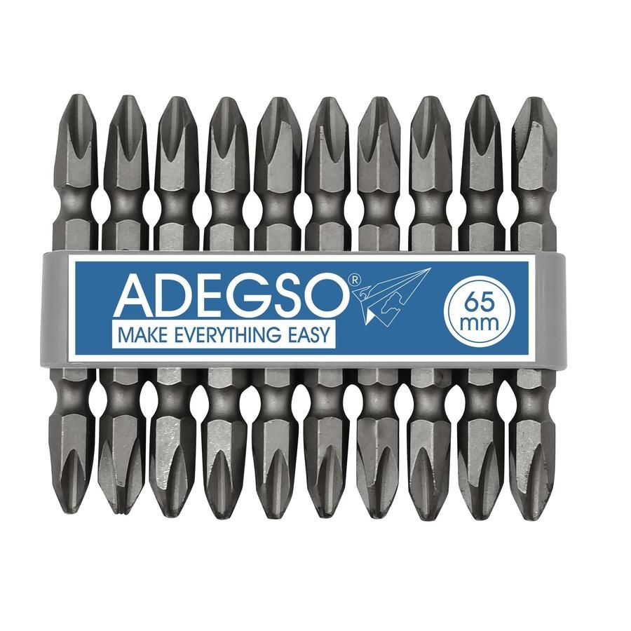Adegso Star-Shaped Screwdriver Bits – 10Pcs, 65Mm Top & Bottom Torx - 3 Pack