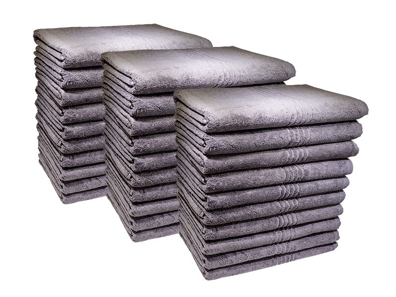 Bunty's Hotel Collection 600GSM 70x140cms Bath Towels - 30 Pc Pack - Pavement