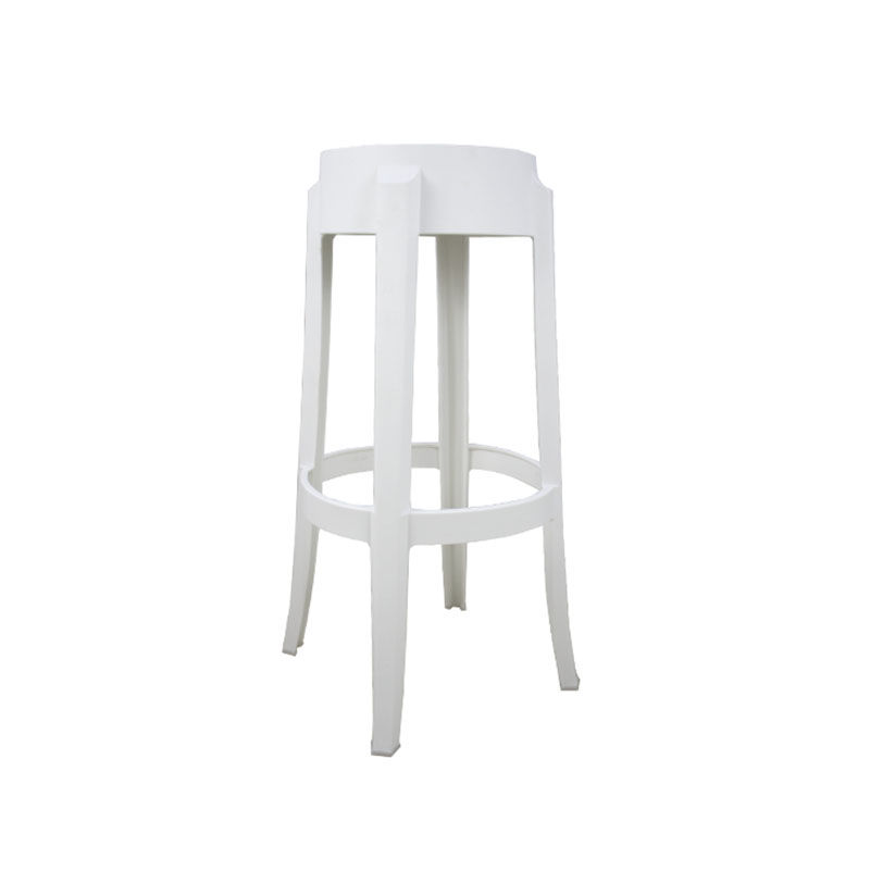 Vividitto - Hard Plastic Bar Stool - White