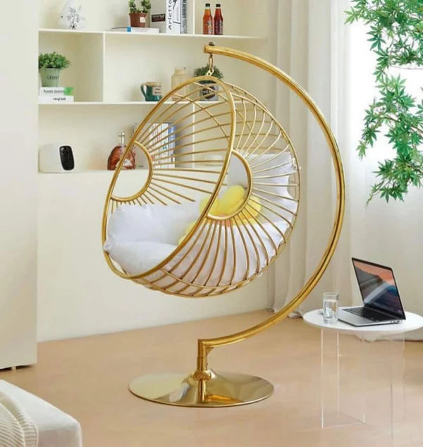 Mika Gold stainless-steel swing