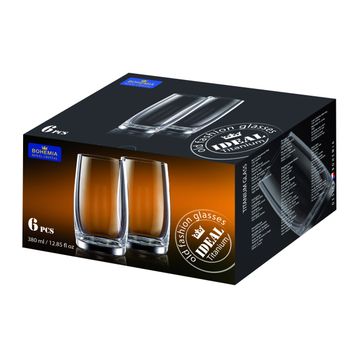 Bohemia Royal Crystal Hiball Glasses 6pk 380ml