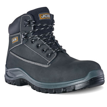 JCB Holton Hiker Black Nubuck Steel Toe ( UK Size 11 )