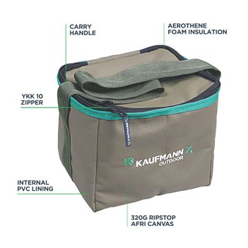KAUFMANN X AFRI CANVAS SOFT COOLER 6 CAN