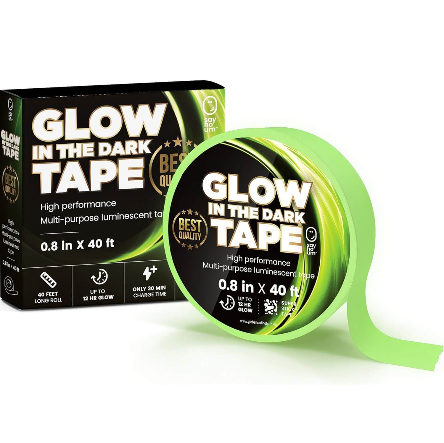 Glow in Dark Professional Luminescent Duck Tape