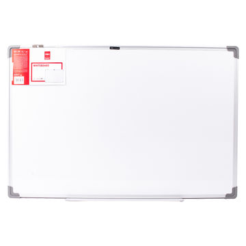 Deli premium Magnetic Whiteboard 600×900mm With Aluminum Frame ABS corner. Hangable