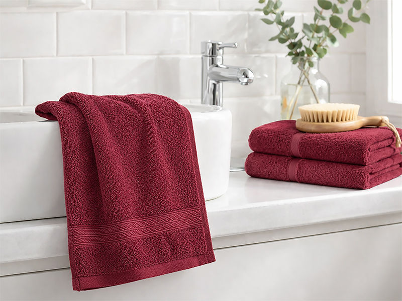 Plush 450GSM 30x50cms Guest Towels - Red Pear (1pc pack)