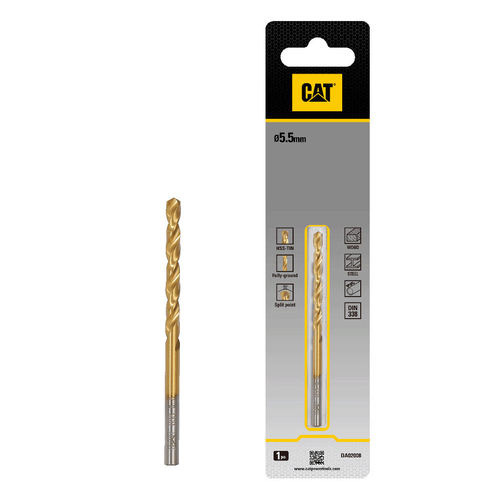 CAT HSS Drill bit 5.5 x 93mm(Pack1)