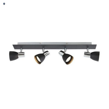 Polished Chrome and Matt Black Spotlight