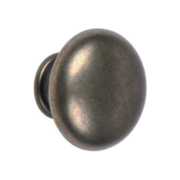 ROCO Lite Mushroom Drawer Knob Antique Brass 30mm