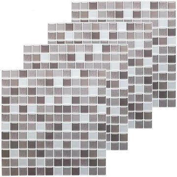 4Pcs 3D Self Adhesive Mosaic Tile Sticker