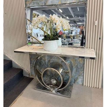 Elysian Halo Console & Mirror Set