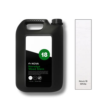 Nova 18 Novadye Woodstain - White 5lt
