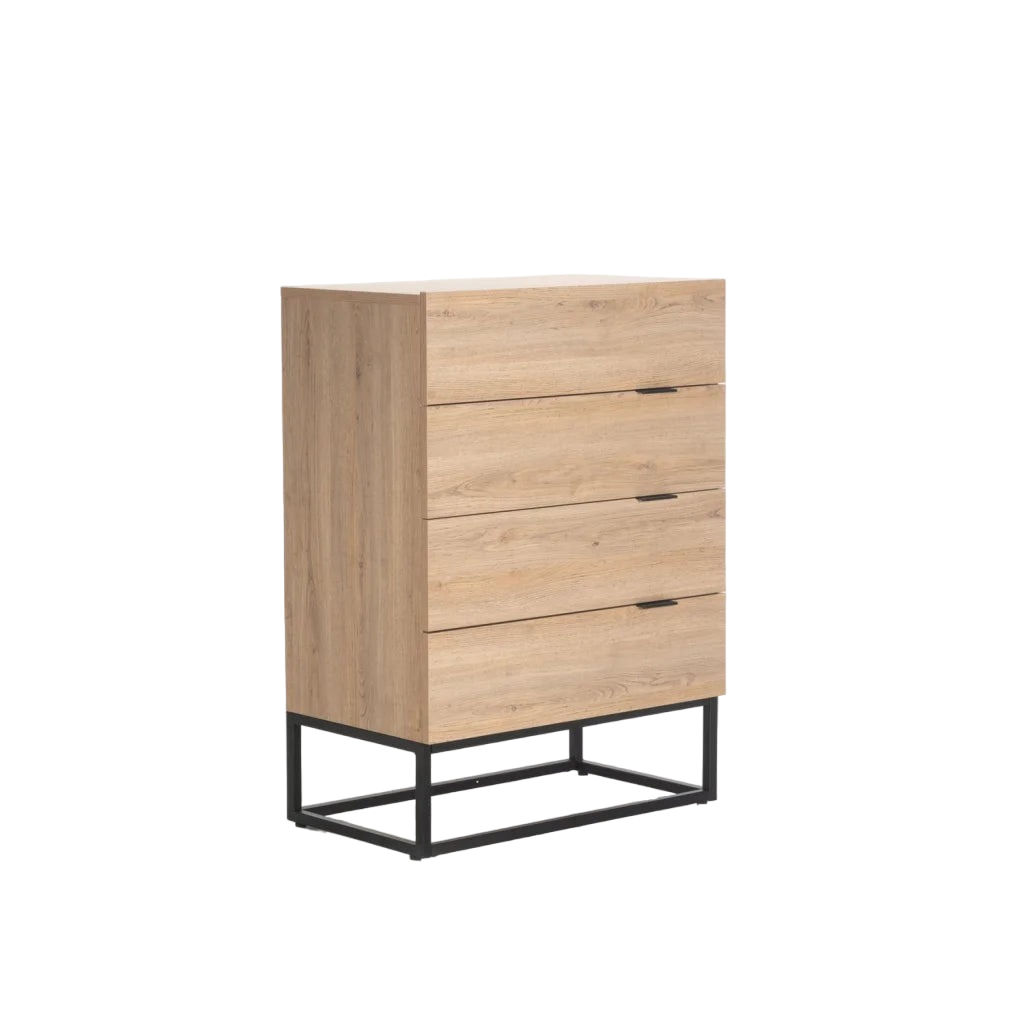 Vividitto - Azrael 4 Drawer Chest - Oak