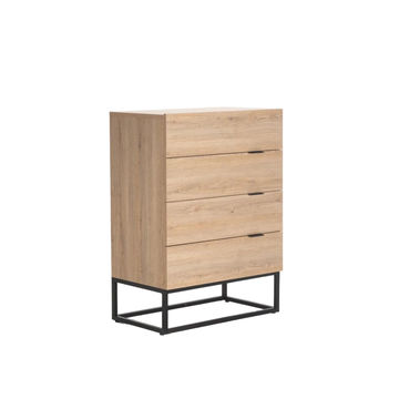 Vividitto - Azrael 4 Drawer Chest - Oak
