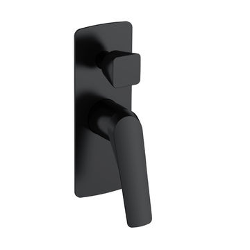 Fabro Shower Mixer With Diverter Brass- Matt Black