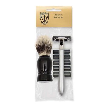 Shaving brush, Razor, 5 x Spare Blades - Kellerman
