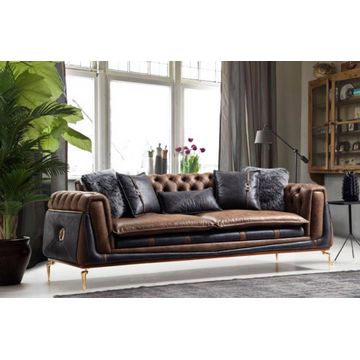 Briaton Avante Guade Luxury Leather 3 seater Sofa