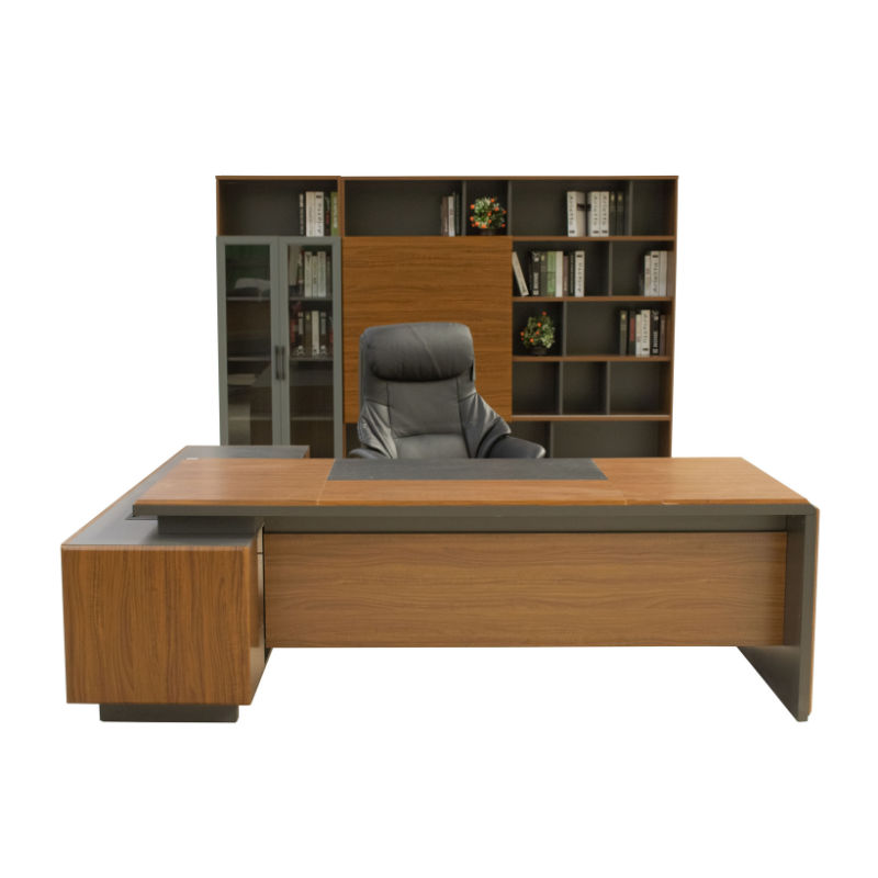 GOF Furniture – Kian Executive Chair, Preston Executive Desk, and Lincoln Office Cabinet