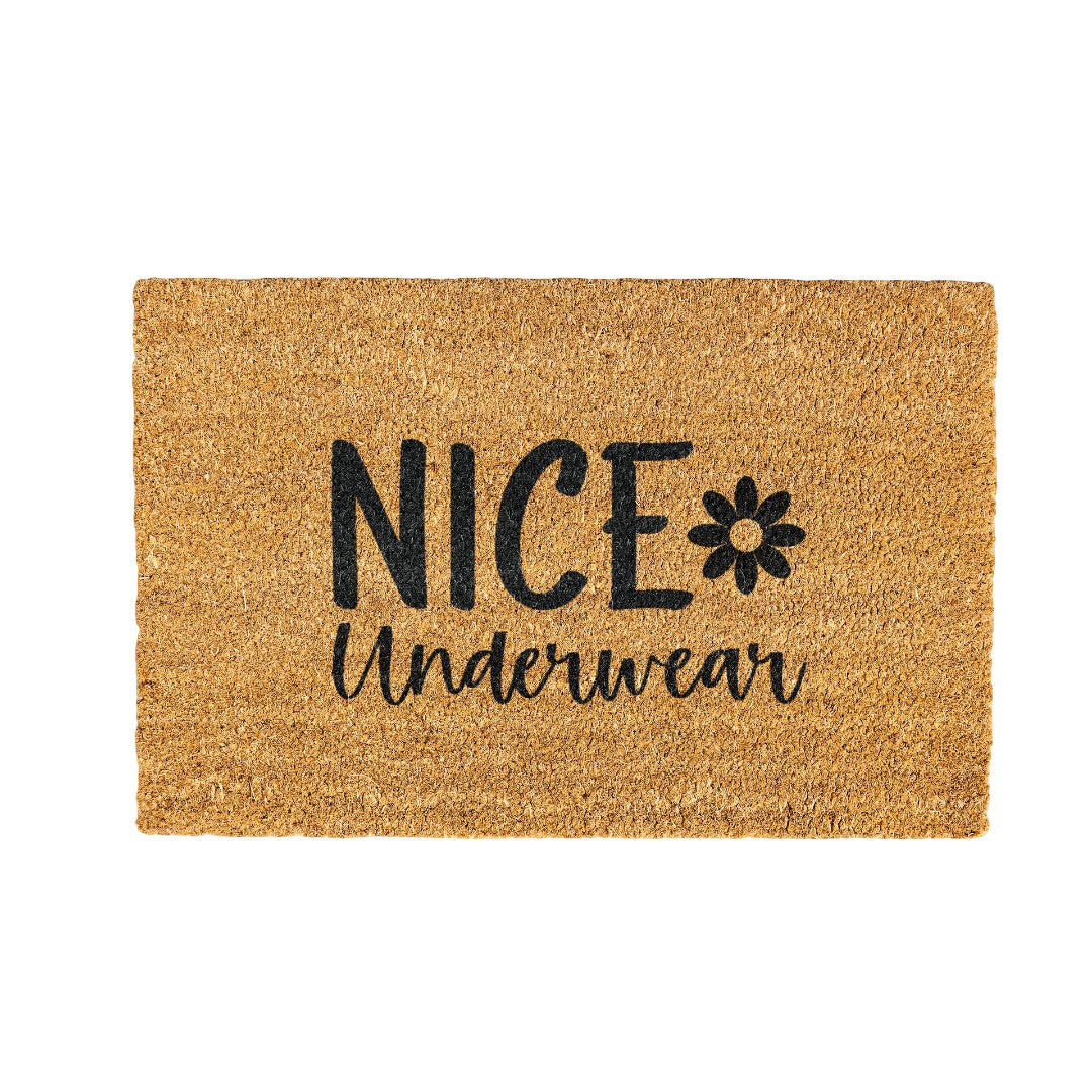 Nice Underwear 1 Coir Doormat Design 700 x 400 mm