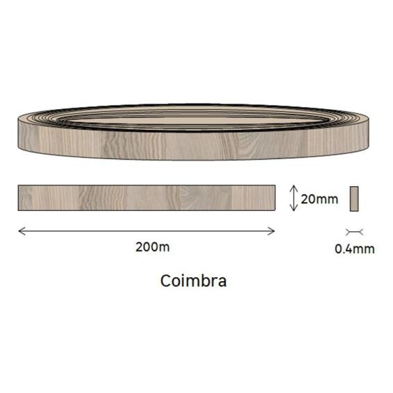 Edging PVC Roll Coimbra-0.4mm thick-w20mmxl200m