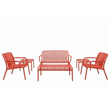 Cabo 6pc Lounge Set Terracotta