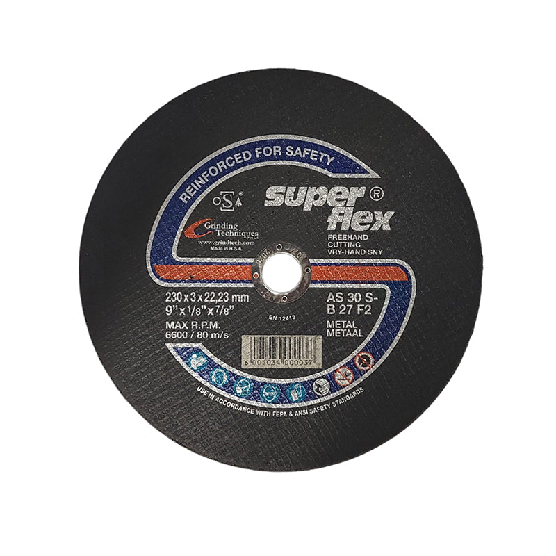 SUPERFLEX Abrasive Disc Cutting Steel 230mm x 3mm x 22.2mm