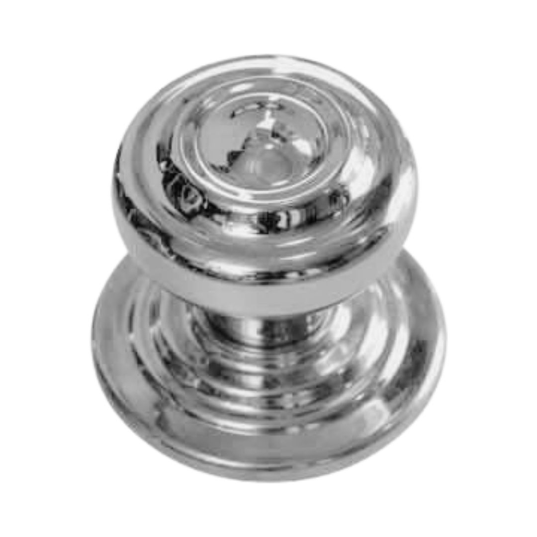 solid brass central knob with ripple