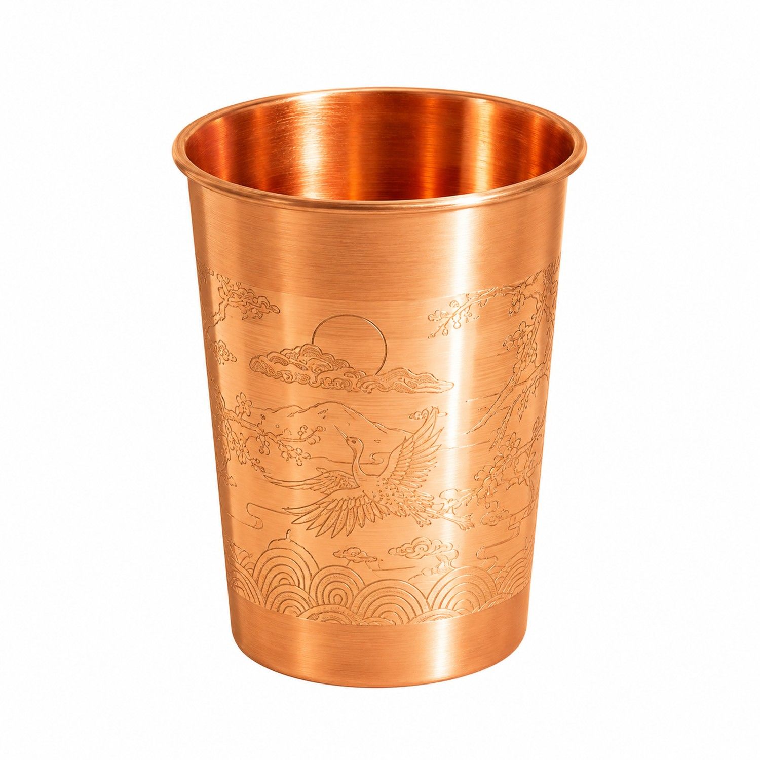 Forrest & Love Hammered Curve Copper Bottle, 900 ml