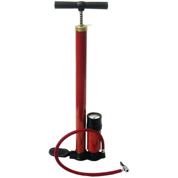 Single Barrel Foot Pump With Gauge