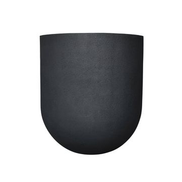 Rustic Cask Japi Planter Small Lead Black