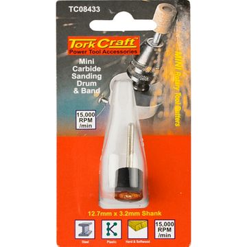 Mini Caride Sanding Drum And Band 12.7Mm X 3.2Mm Shank