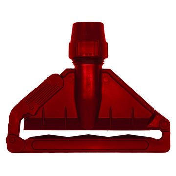 Janitorial Fan Mop Holder Plastic Clip Only  Red