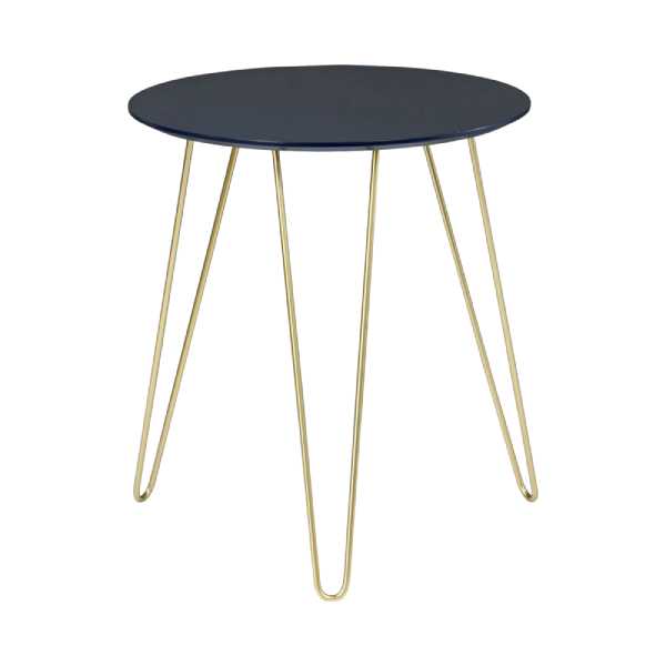 Sydney Side Table - Blue, Gold