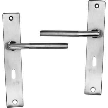 Square Modern Lever Handle on Plate