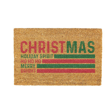 Christmas Loading Coir Doormat Design 700 x 400 mm