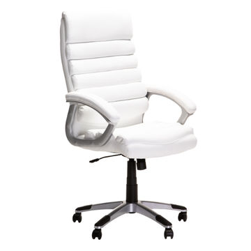 LUXURY EXECUTIVE HIBACK OFFICE CHAIR CM113 - WHITE