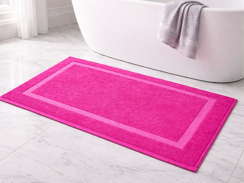 Plush 750GSM - Bath Mat - 050x080cm - Fuchsia Purple(1pc Pack)