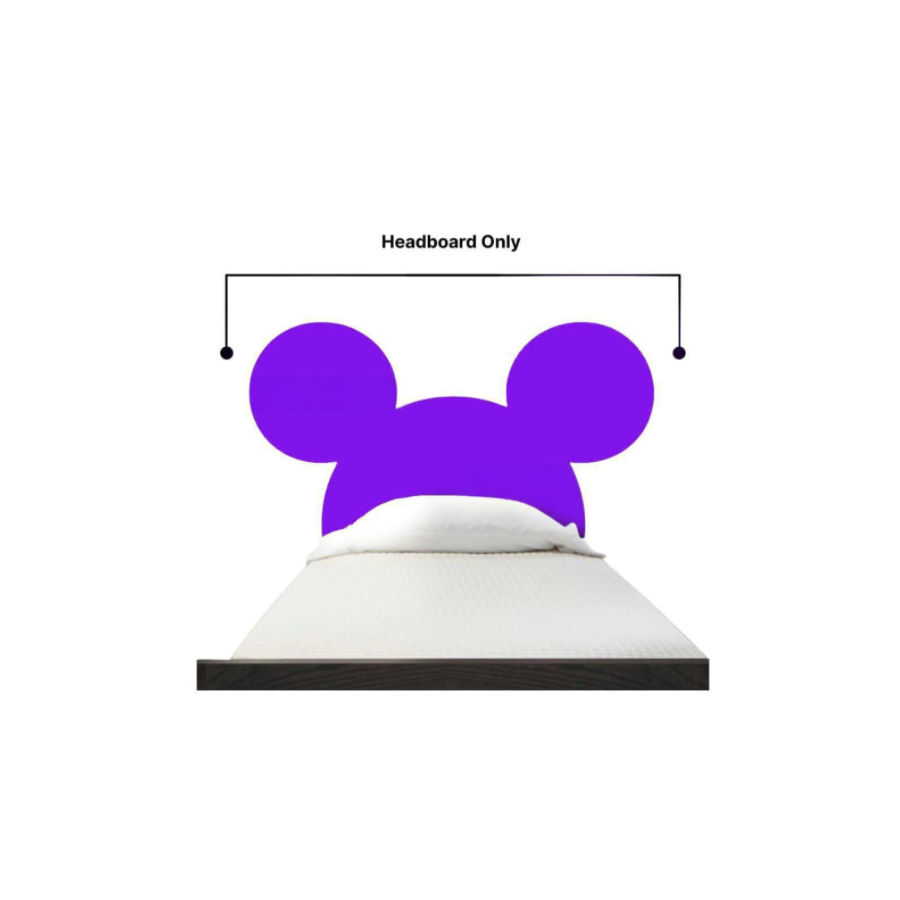 Purple Mickey mouse shape 3/4