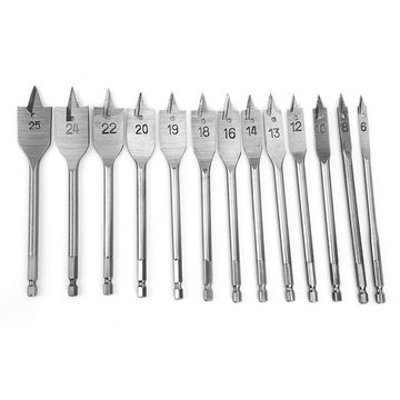 Flat Wood Spade Bit Set (13pcs)