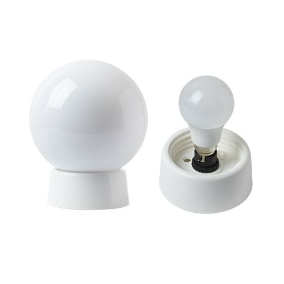Bowl Eco 6 with Gallery & LED Lamp A60 Single