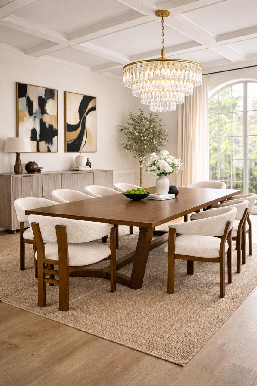 Plush “Solstice” Dining Table Set