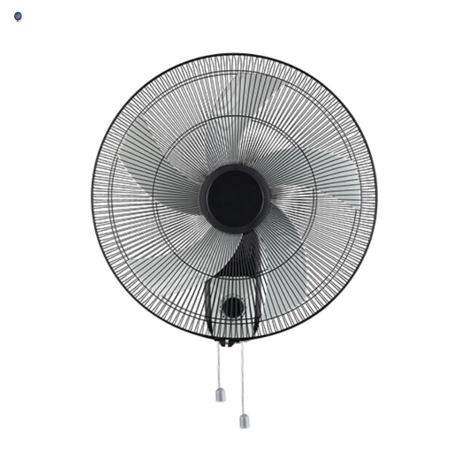Oscillating Wall Fan Black & White Motor Power 80w