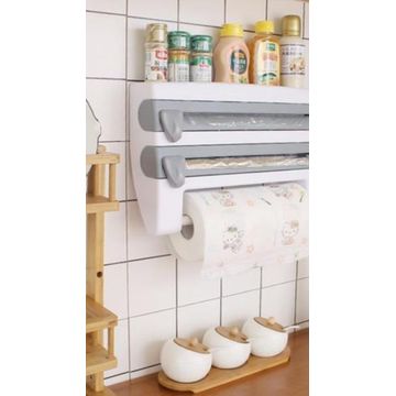 4 In 1 Wall Mounted Paper Towel Foil Wrap Dispenser