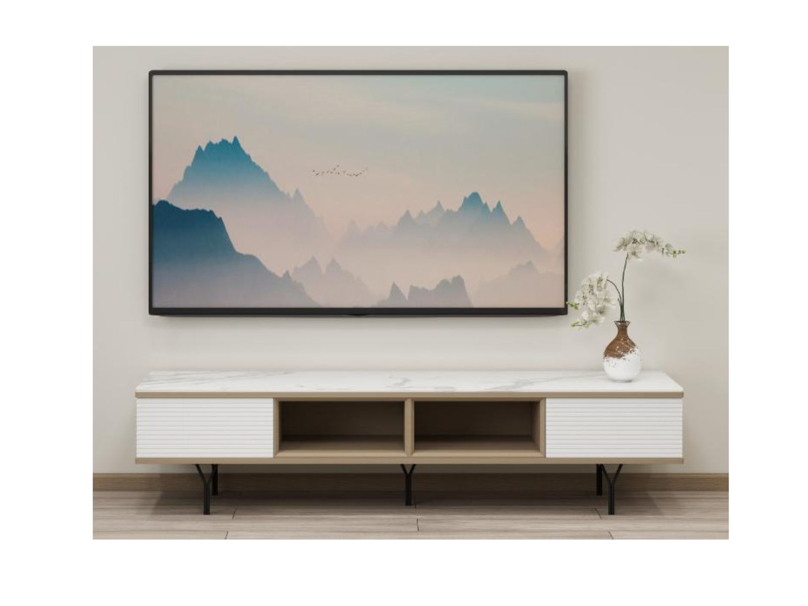 QandAHome-Maia Minimalist TV Stand