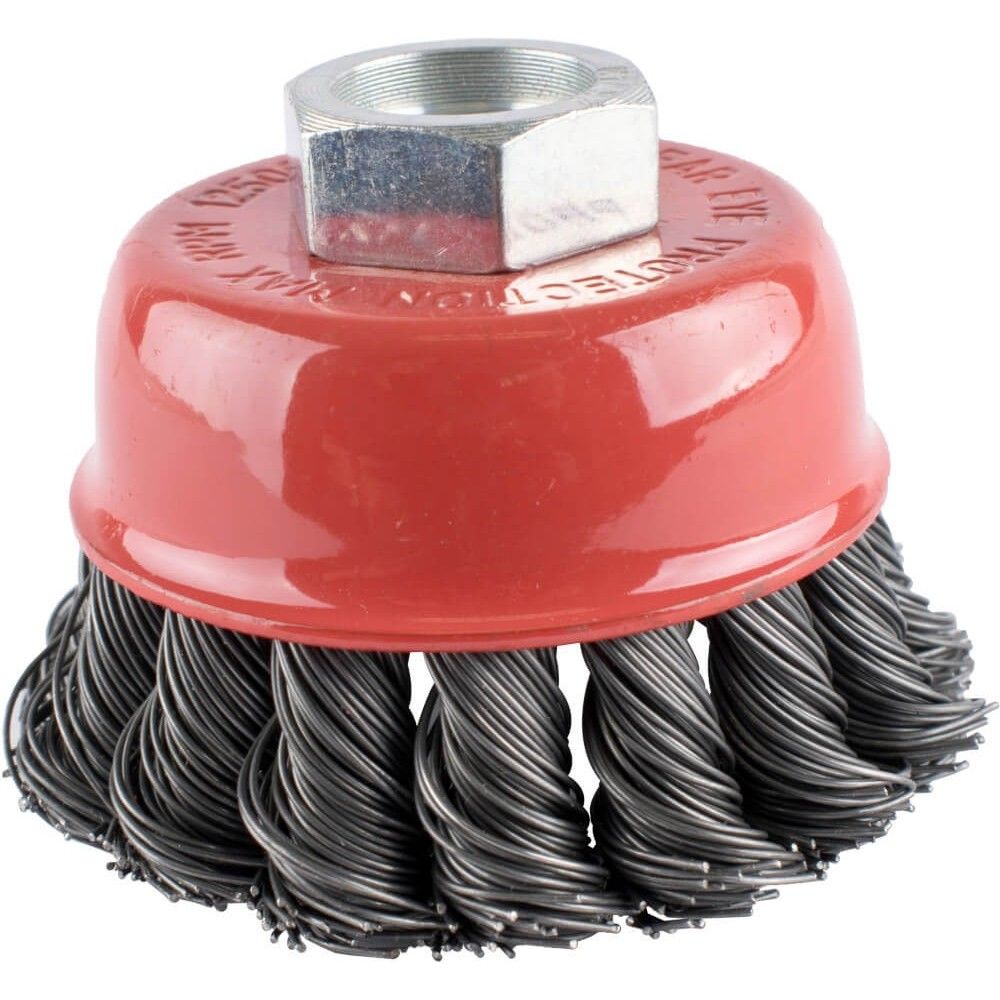 Wire Cup Brush Twisted 65mmxm14 for 115mm Angle Grinders