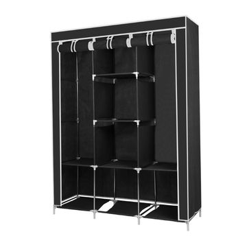 Nudekor - Triple Wardrobe Storage Rack - Grey