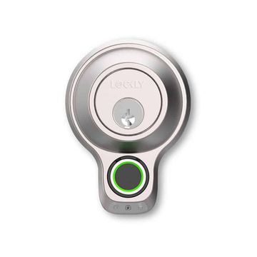 Killer Deals Lockly Bluetooth Deadbolt Smart Door Lock with 3D Fingerprint- Satin Nickel
